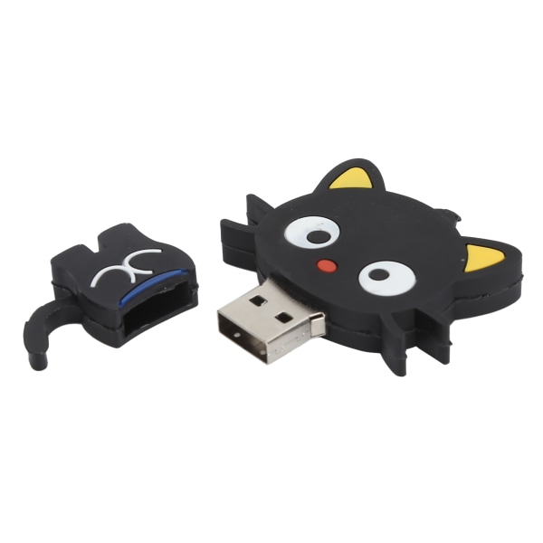USB 2.0 Flash Drive Cat Shape Universal Memory Stick Tecknad Design Söt Praktisk för lagring Gift64GB