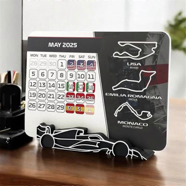 Racing Papirkalender Bordstationskalender