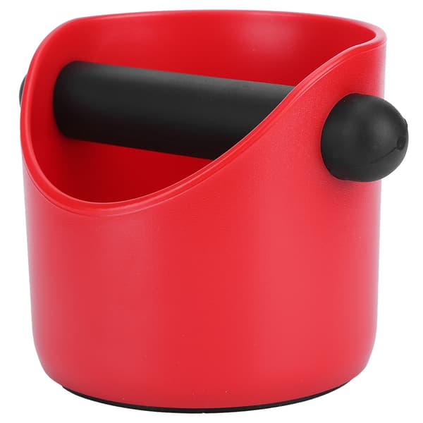 Minikaffebehållare Halkfri Rak Port Hushållsslipbehållare Knock Bin Box (Röd)