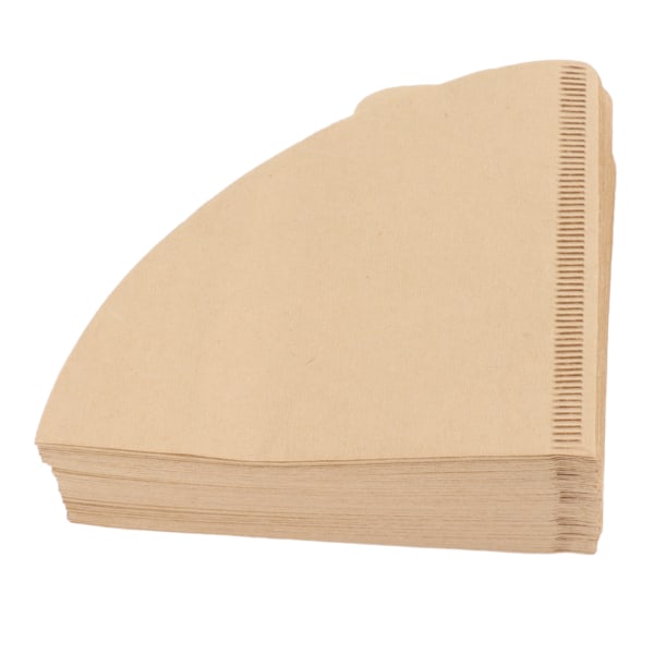 100 stk. engangs kaffefiltre i original farve, kegleformet kaffesil til hjemmet, 2-4 kopper