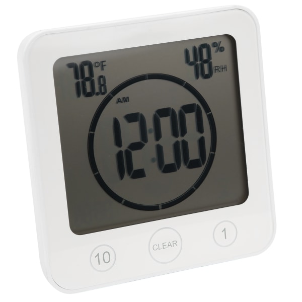Digital Display Termometer Hvid Udendørs Have Vandtæt temperaturmåler med krog