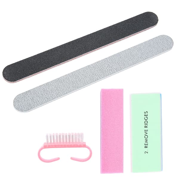 5 st Professionell Manikyrverktyg Nagelfilar Buffertar Pedikyr Nagelkonst Kit