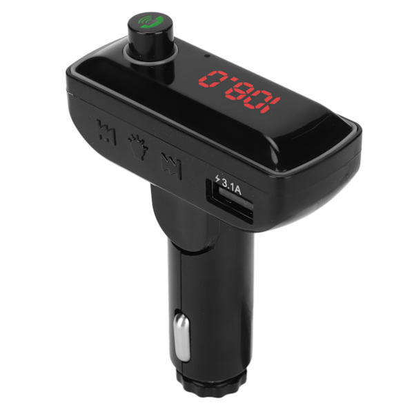 FM-sender bil adapter BT 5.0 omgivende lys håndfri opkald MP3 WAV-format musik USB-opladning biloplader F12