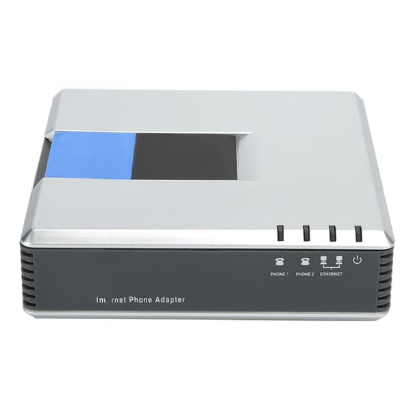 VoIP Gateway DualPort Internett-telefonadapter Protokollkonverterer for Cisco PAP2T 100240V (US Plug)