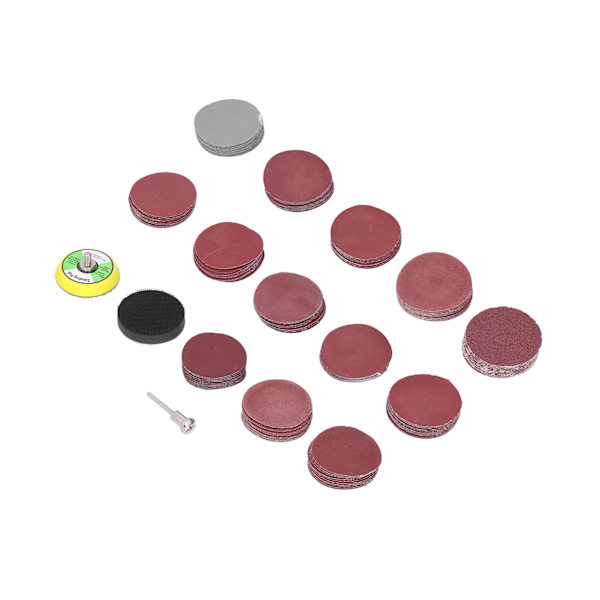 133 st sandpappersskiva kit polering med slippapper slippapper rund 2in DM05601281