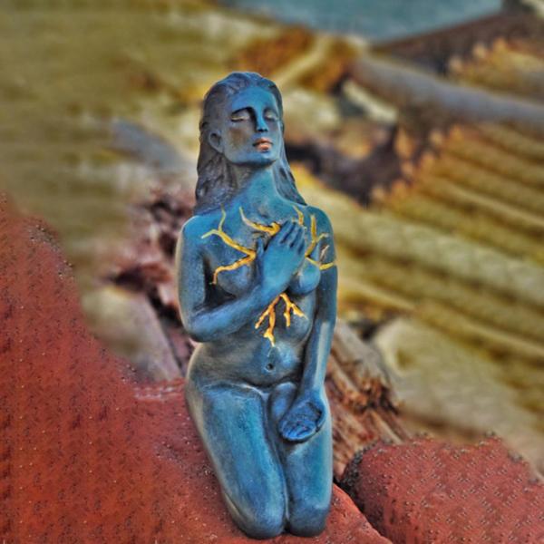 Självkänsla formande ande gudinna staty harts skulptur figurin vardagsrum kontor dekor prydnader hem dekorationer gåvor