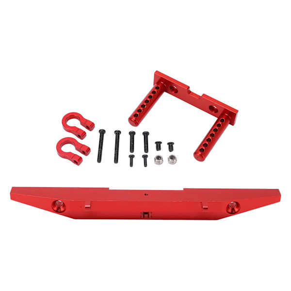 1/10 RC-bil bakre stötfångare aluminiumlegering RC Crawler bil stötfångare för utomhus för SCX10 90046 90047 röd