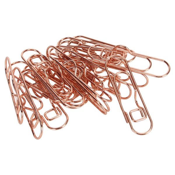 20 kpl Iron kynäpidikkeet Rose Gold kynäpidikepidikkeet Pienet kannettavat kynäpidikkeet paperitavaroihin toimistoasiakirjoihin
