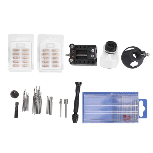 72 stk Mini Elektrisk Bore Tilbehør Chuck Gravering Cutter Positioner Drill Bits Sæt