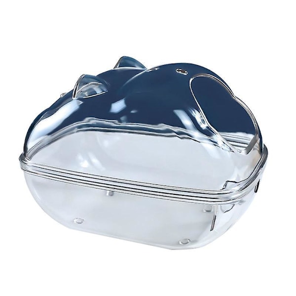 Stor Transparent Hamster Sandsbadbehållare med Skovleset för Små Dvärgdjur