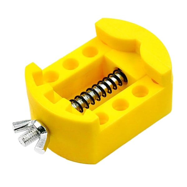 Professionellt verktyg för att ta bort länkar från klockarmband, klockreparationsverktyg, hållbart klocköppningsstativ, gul