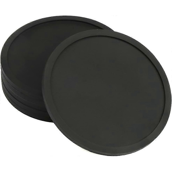 6 kpl - 9,8 x 0,5 cm, silikoniset lasinaluset - liukumattomat lasinaluset sisä- tai ulkokäyttöön - lämmönkestävät ja tahroja hylkivät lasinaluset - tyylikkäät ja kestävät lasinaluset