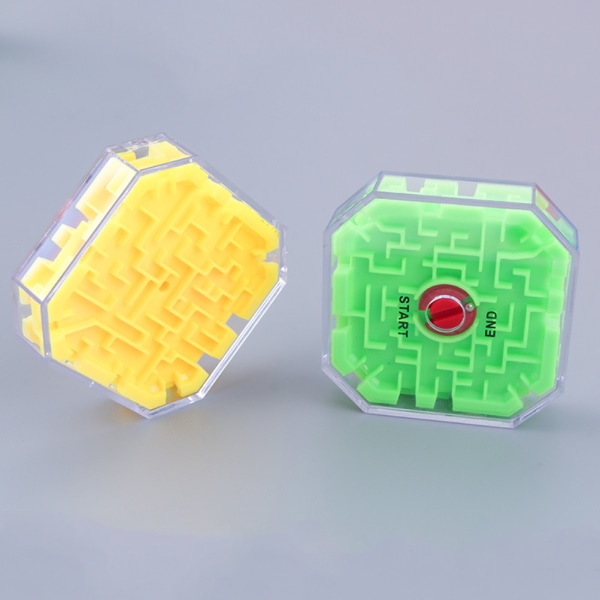 Fargerike 3D-perler Labyrinth Cube Toy - Morsomt pedagogisk leketøy for barn