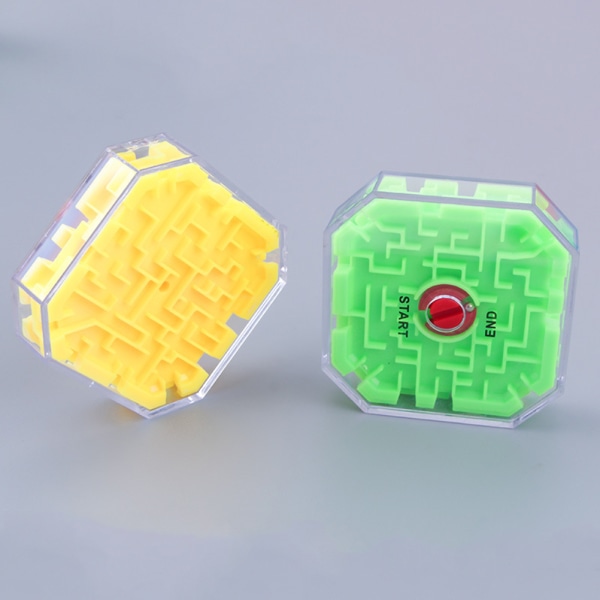 Farverige 3D Perler Labyrinth Cube Toy - Sjovt tidligt pædagogisk legetøj til børn