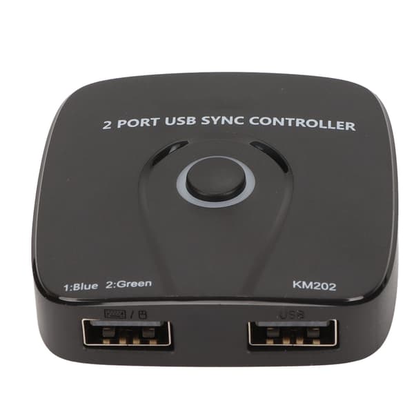 2 i 1 USB Switch Selector Multifunktionel Stabil Transmission KM USB Sync Switch Controller USB Delingsswitch