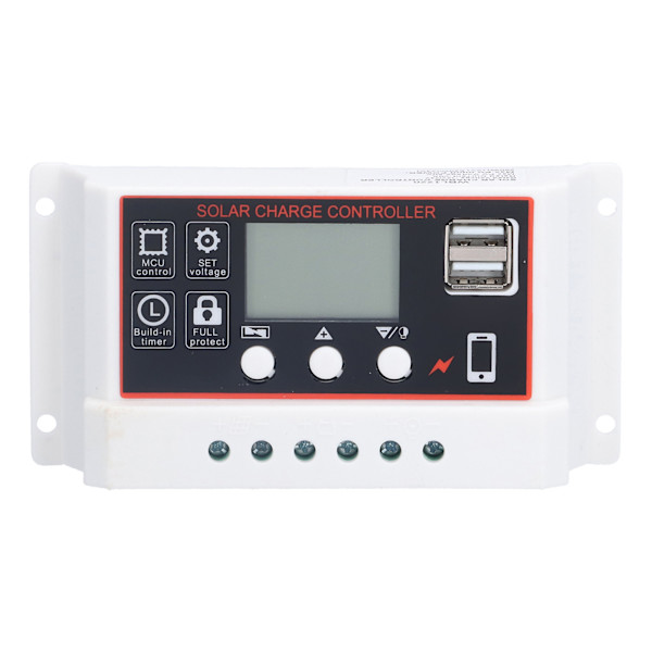 Batteri Solar Controller Lithium Controller Enkel Beskyttelsesfunktion Fotovoltaisk Controller 20A