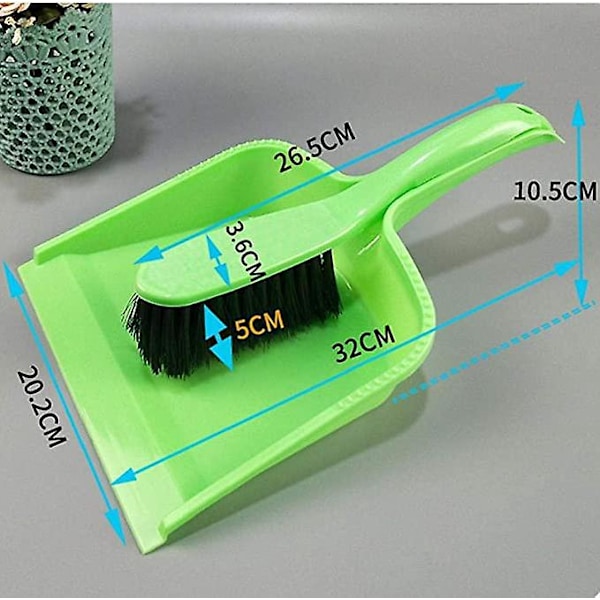 Mini - set Färg Dammborste Kök Städverktyg Grön 22 * ​​32cm