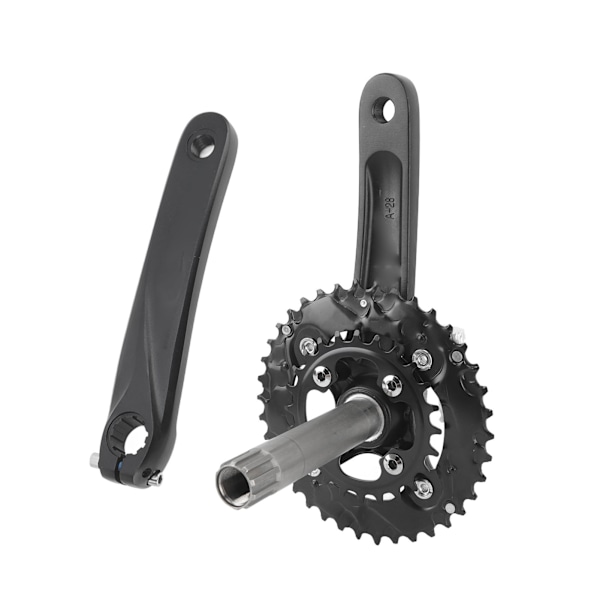 170mm Mountainbike vevparti cykel vevparti ihålig integrerad vev 104BCD central axel modifierad dubbel skivvev 38T svart