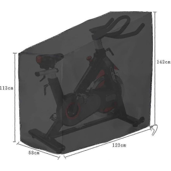123x58x113/142cm Träningscykelöverdrag Vattentätt Cykelöverdrag Utomhus Cykelskydd Anti-UV Dammskydd5.29