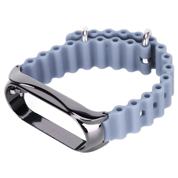 Mjukt watch med skyddsfodral i rostfritt stål Case Passar för Mi Band 7 Lavendel Lila