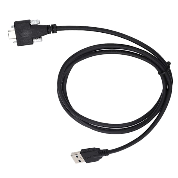 USB 3.0-datakabel, typ C, dubbla skruvlåsning till standard med 0,6 tum skruvavstånd för dator