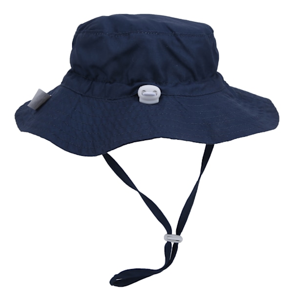 Barnebøttehatt Unisex Baby Boy Girl Utendørs Justerbar Strandlue Bøttehatt Mørkegrønn M