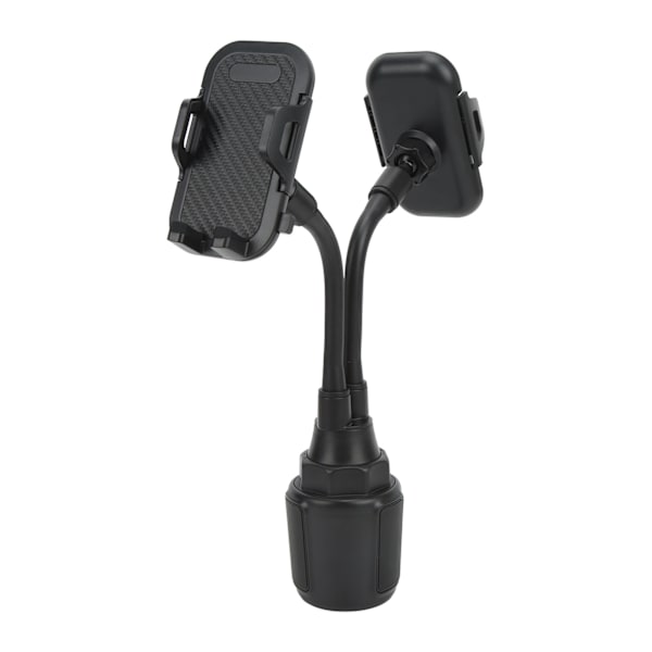 Kopholder Dobbelt Telefonholder 360° Roterbar Fleksibel Svanehals Universal Håndfri Mobiltelefonholder til 2,2-4 tommer Bred