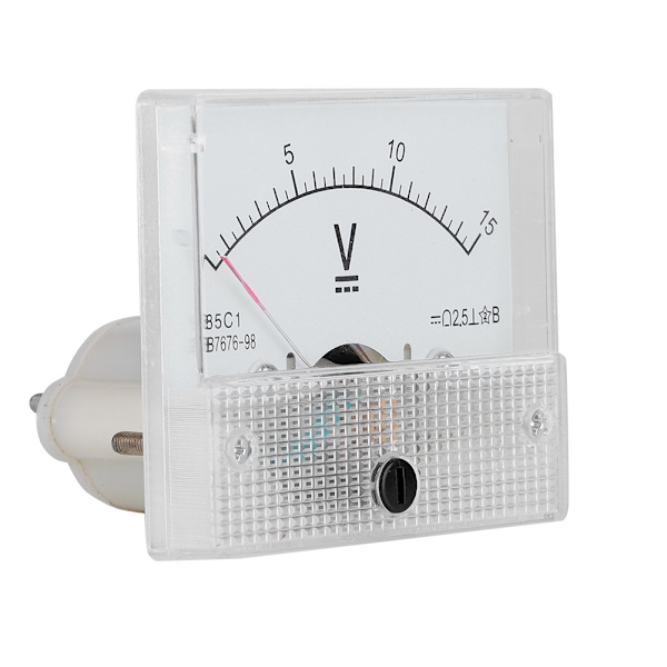 DC 0-15V DC Analog 85C1 Strøm Voltmeter Spenning 2.5 Nøyaktighet Spenning Analog Voltmeter Panel