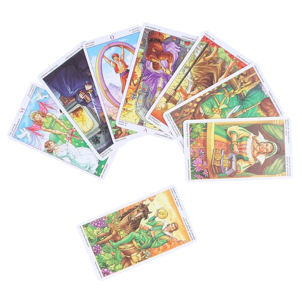 Årshjulets Tarotkort Hologram Papir Spådom Spillekort Underholdningsbrætspil