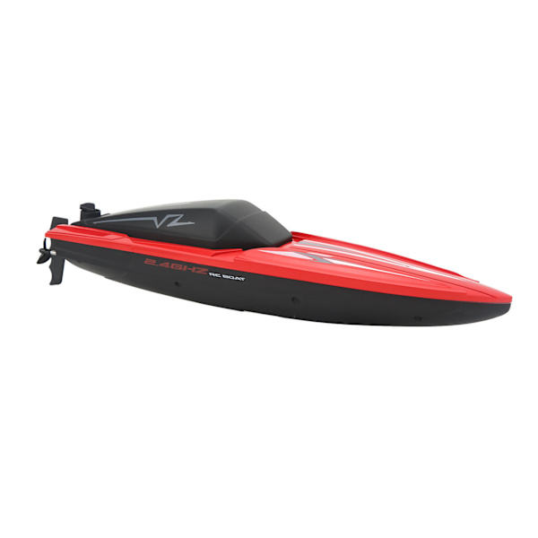 Fjernbetjening Båd RC Skib Vandtæt Høj Hastighed Speedbåd Model Legetøj til Over 14 År Gammel Rød og 2 Batterier
