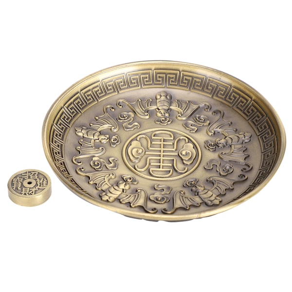 Røkelseholder Fem Velsignelse Plate Stick Brenner Stativ Bronse Sink Legering Hjem Tilbedelse