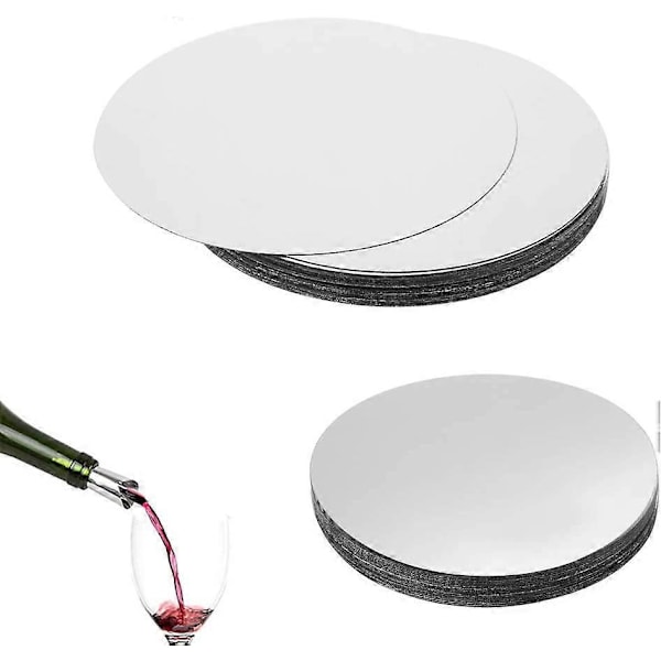 100 st Silver Vinkork Droppstopp För Disk