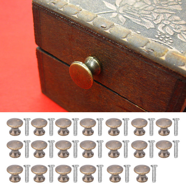 20 set mini svamphuvud handtag nippel spik liten lådskåp Smyckeskrin Knoppar drar