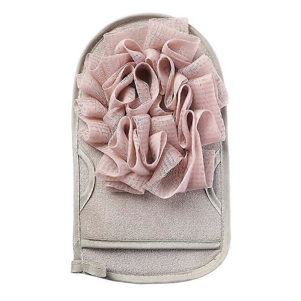 Dubbelsidig Duschsvamp Loofah med Dubbla Funktioner och Exfolierande Handskar