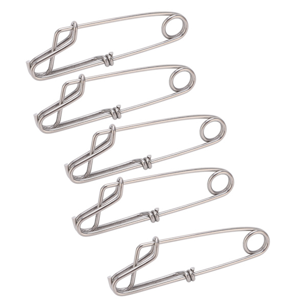 5 stk./sæt Longline Snap Clip Korrosionsbestandig Float Line Tun Clip til Havfiskeri 2,6x100mm