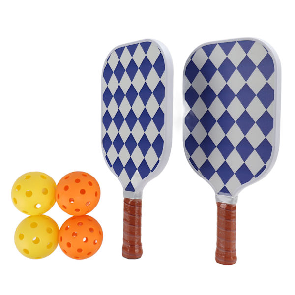 Fiberglasboll Paddel Set Professionell Bärbar Fiberglasboll Racket med Förvaringsväska för Nybörjare