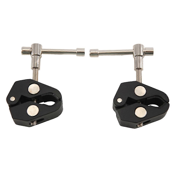 2 st Magic Arm Clamp Krabb Tänger Stångklämma med 1/4 3/8 Gänga