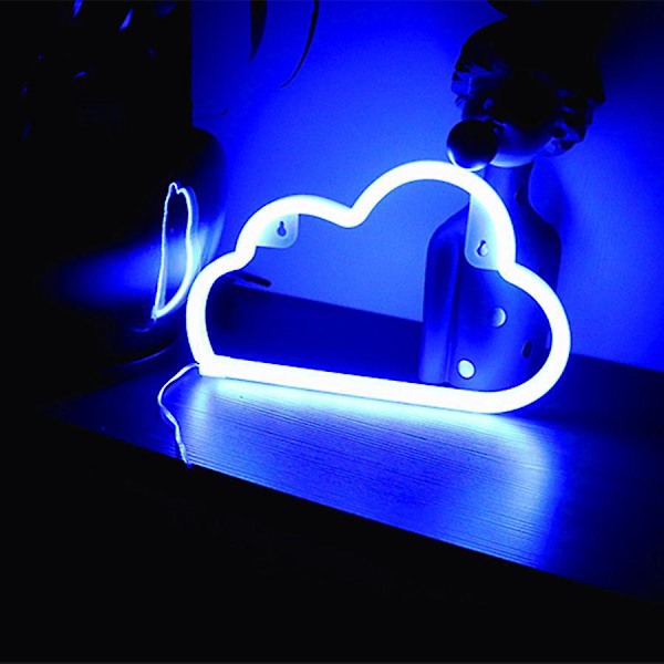 Neon Sky-skilt med dimmer - Veggdekor for soverom, stue, fest, barn, strømmerom. USB-drevet