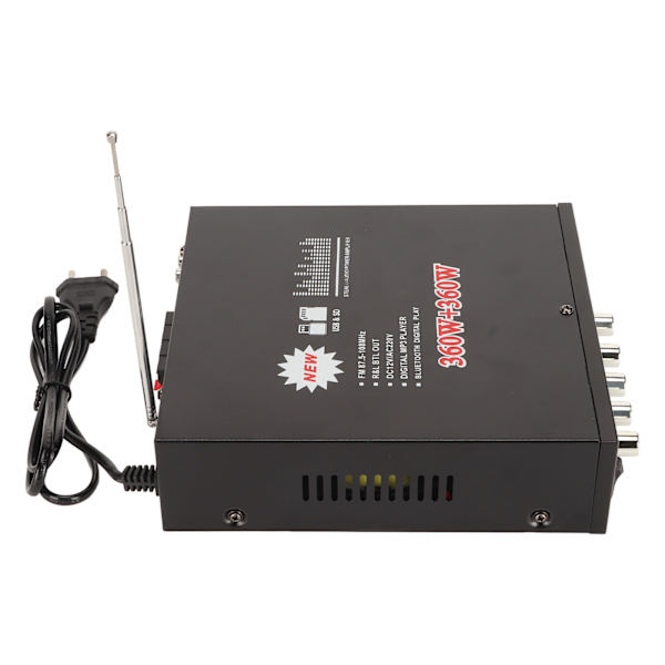 12 V Bluetooth digitaalinen vahvistin 360 W ja 360 W 220 V äänenvoimakkuuden säätö auton kodin viihdepaikoille