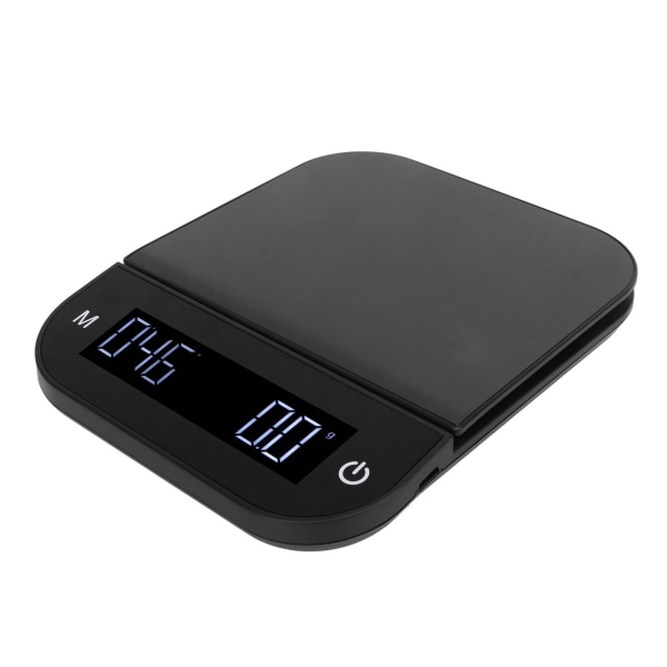 Digital kaffeskala Vattentät 0,1g Hög noggrannhet Manuell Automatisk Mini Bärbar Baksida Skala med Timer 3kg
