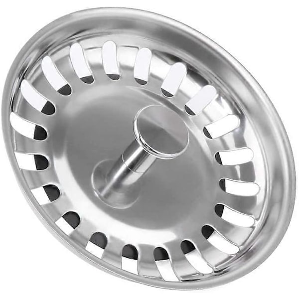 Vask Si Prop Rustfrit Stål Vask Prop Til Dit Køkken Badeværelse - Diameter 79mm 2 stk