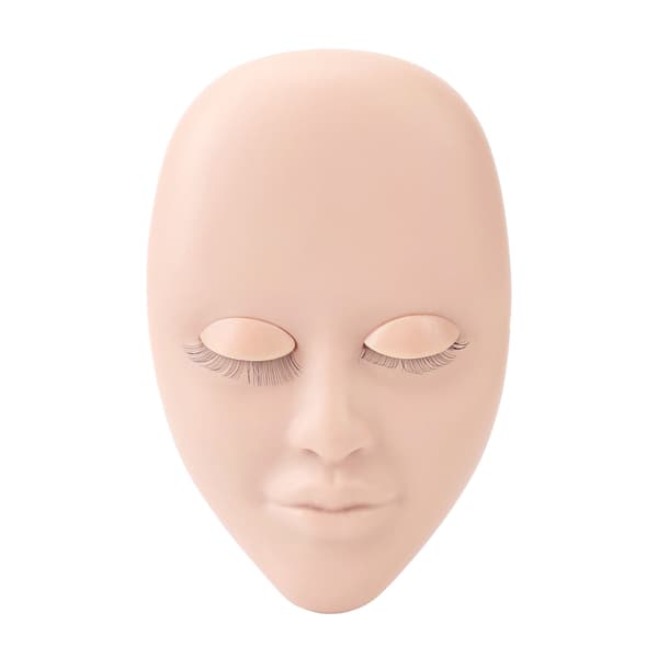 Vipper Mannequin Hode Øyenvippeforlengelse Praksis Mannequin Sminke Mannequin Hode for Nybegynner Rosa