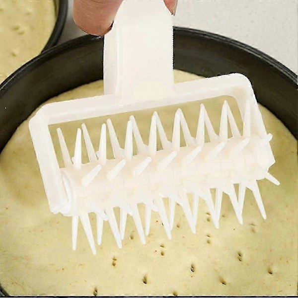DIY Plast Tårtbröd Hålslagare Pizza Nålroller för Att Göra Kakdeg, Pizzabotten, Pajdeg, Etc_SZXM