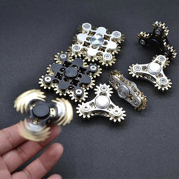 Fidget Spinner Metal Voksne Edc Antistress Hånd Spinner Legetøj Børn Stress Relief Roterende Hånd Gyro Dekompressionsgaver 1 tand3