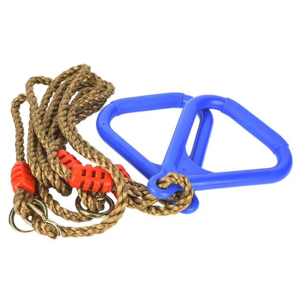 Justerbar Plast Swing Gym Trening Hengende Ring med tau blue