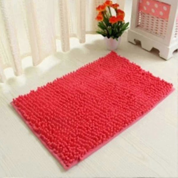 Badeværelsesmåtte - Skridsikker måtte - Striber - Absorberende - Rød - 50 X 80 Cm gul