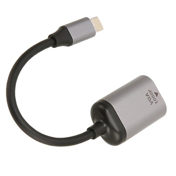 USB C til VGA-adapter i aluminiumlegering 1920x1200 60Hz stabil transmission Type C til VGA-adapter til bærbar computer desktop