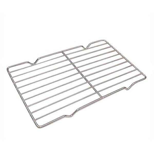 Rask Mat Rektangulær Grillrist Oppvarming og Kjølerist Firkantet Rist Oppvaskrist med Nettmaskeføtter (Enkelt Nett 16x26cm)