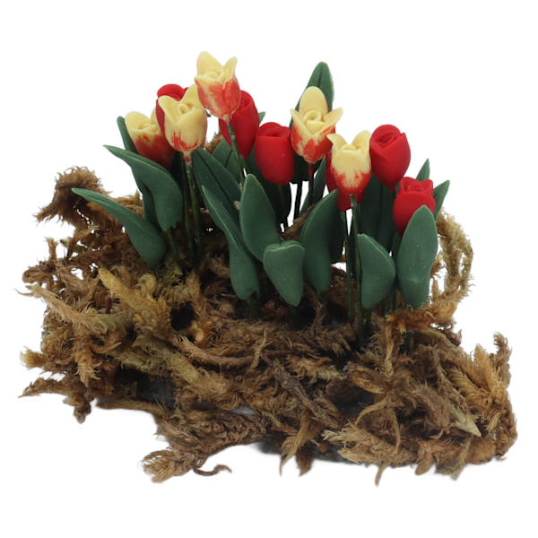 1:12 DIY Simulering Dukkehus Blomster Miniatyr Dukkehus Mose Plen Hage Scene Dekorasjon
