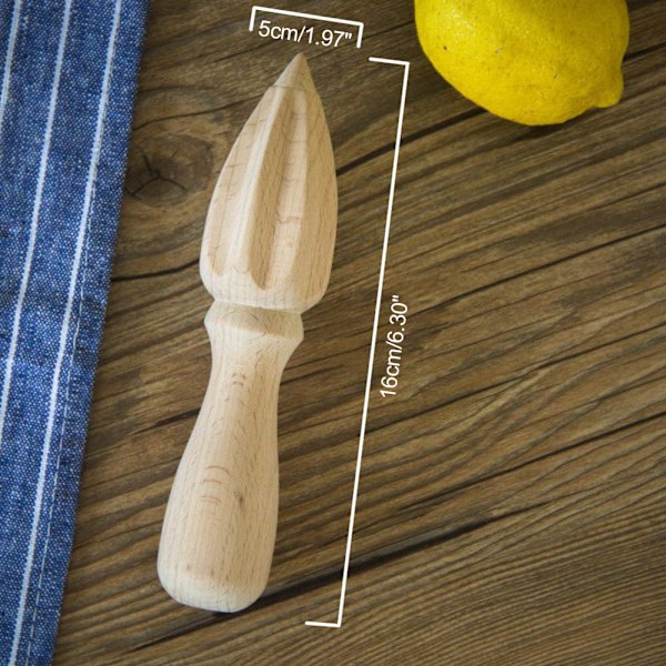 Naturlig træ citruspresser mini manuel citruspresser til appelsin citrus citron